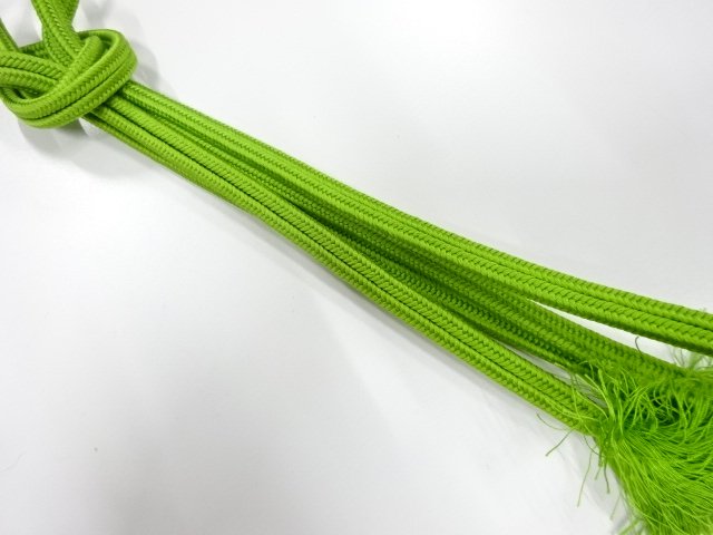 JAPANESE KIMONO / INTANGIBLE CULTURAL PROPERTY HAND-TIED OBIJIME MADE 